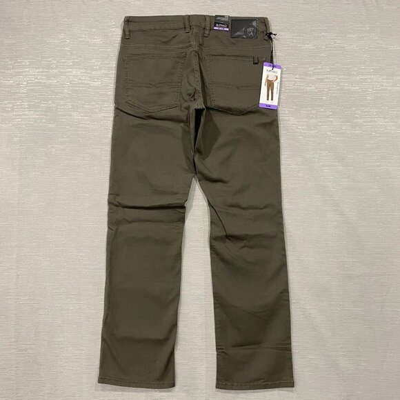 Buffalo David Bitton SAM Jeans Mens 30 x 30 Brown Denim Slim Fit Straight - Picture 2 of 13